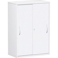 geramöbel Schiebetürenschrank Flex, S-383502-WW weiß 2 Fachböden 80,0 x 42,5 x 118,2 cm von geramöbel