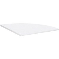 geramöbel Verbindungsplatte Flex weiß, dreieckig abgerundet 80,0 x 80,0 x 2,5 cm von geramöbel