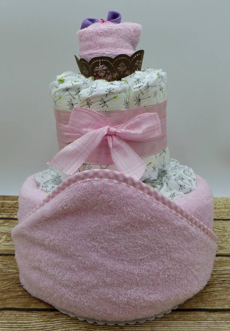 Windeltorte Babypflege Rosa von geschenkelibelle