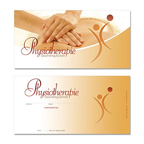 GESCHENKGUTSCHEINcom 10 Stk. Geschenk-Gutscheine für Format DIN-Lang. Geschenkgutscheine für Physio Physiotherapie. Zum Selberausfüllen. MA9242 von GESCHENKGUTSCHEINcom by POS-HAUER