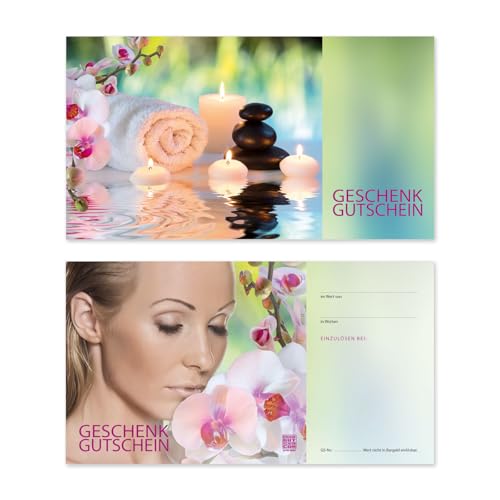 GESCHENKGUTSCHEINcom by POS-HAUER. 100 Gutscheine, blanko zum selber Ausfüllen. Für Kosmetikstudio Kosmetik Spa Wellness. von GESCHENKGUTSCHEINcom by POS-HAUER