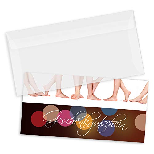 GESCHENKGUTSCHEINcom 25 Stk. Gutscheine mit Umschlag DIN-Lang. Geschenk-Gutscheine für Nailart Fußpflegepraxis. Fußpflegegutschein. FU9225 von GESCHENKGUTSCHEINcom by POS-HAUER