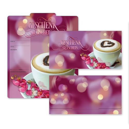 50 Stk. Premium Geschenkgutscheine Gutscheine zum Falten "Multicolor" für Kaffeehäuser, Bäckereien, Cafés, Konditoreien G254 pos-hauer von geschenkgutschein.com