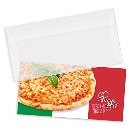 GESCHENKGUTSCHEINcom by POS-HAUER. Gutschein-Set. 50x Gutschein + Kuvert. Für Italienische Restaurants Pizzeria Gastronomie. von GESCHENKGUTSCHEINcom by POS-HAUER