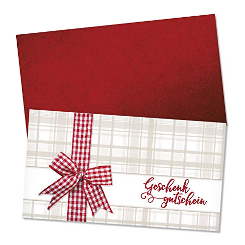 GESCHENKGUTSCHEINcom 50 Stück Geschenkgutscheine mit Kuvert. Blanko-Gutscheine für Restaurant Gasthäuser Gastro, zum Selbstausfüllen. G12040 von GESCHENKGUTSCHEINcom by POS-HAUER