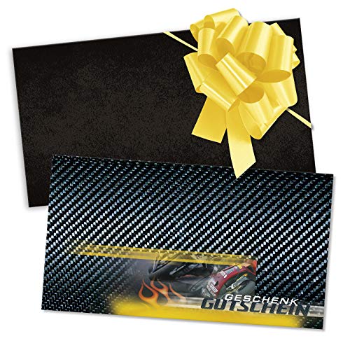 GESCHENKGUTSCHEINcom 10 Stk. Gutscheine mit Umschlag und Schleife. Geschenkgutscheine für Motorräder Motorradgeschäft Motorradhandel. SP1219 von geschenkgutschein.com