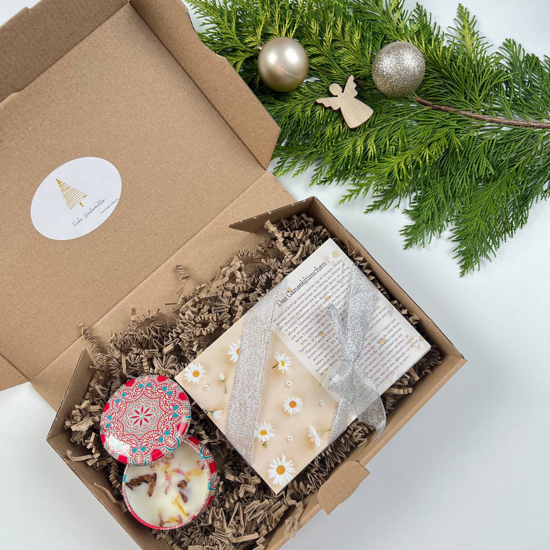 Geschenkbox 11 | Achtsamkeitskarten Karten Mit Zitaten Schlüsselanhänger-Kerze-Seife - Geschenk Weihnachten von geschichtenkarten