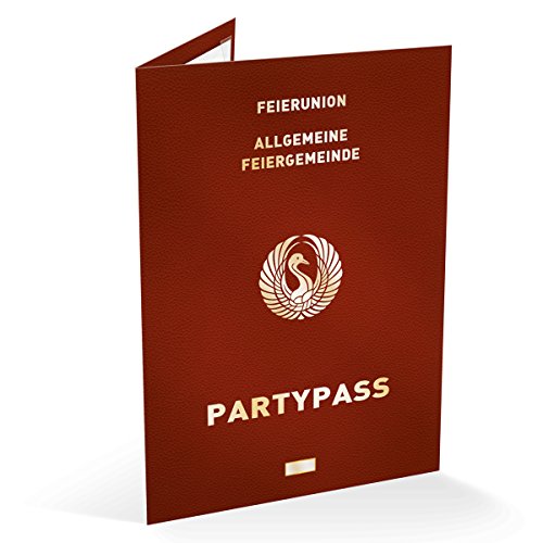 (10 x) Hochzeitseinladungen Reisepass Ausweis Partypass Einladungskarten Hochzeit von gestaltenlassen.com