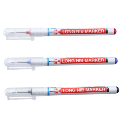 ggtuyt Deep Hole Marker Stifte Bohrloch Long Nib Carpenter Stift für Holzbearbeitung 20mm 3pcs Büroprodukte von ggtuyt