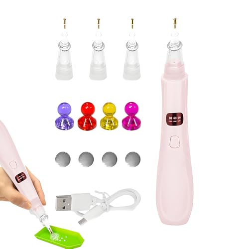Elektrischer Strasskunstmalerei Stift, Strasskunststift - Elektrischer Strass -Applikator Pen | Automatische wiederaufladbare ruhige kabellose Zeichenwerkzeuge mit 3 einstellbaren Modi für Erwachsene von gifyym