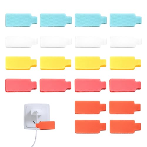 Kabeletiketten, zum Beschriften von Kabel-Etiketten, verschiedene Farben, 20 x Marker, Stecker für Management, Identifizierung, Organisation Kabeletiketten, zum Beschriften von Kabel-Etiketten, verschiedene Farben, 20 x Marker, Stecker für Management, Identifizierung, Organisation von gifyym