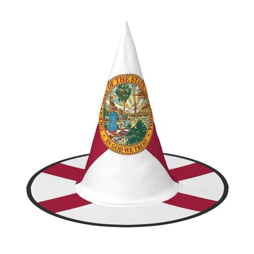 gikdlgog Florida State Flag Print Fun Festive Halloween Witch Hats - Party Decorations For Halloween Decor Party von gikdlgog