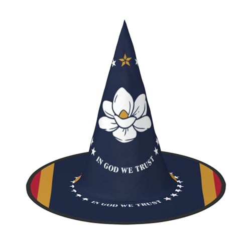 gikdlgog Mississippi State Flag Print Fun Festive Halloween Witch Hats - Party Decorations For Halloween Decor Party von gikdlgog