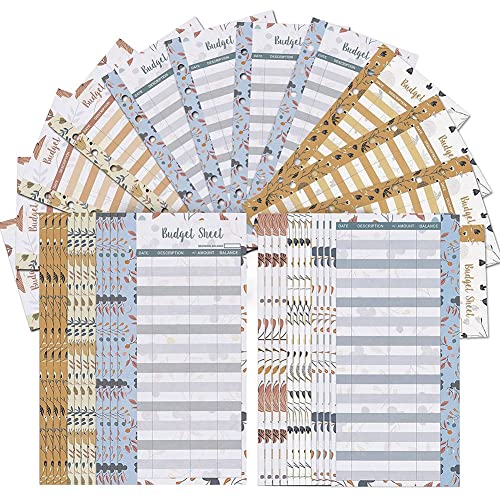 12 Blätter für Ausgabenbudgets, Geld-Organizer für A6-Haushaltsordner – für Bargeld, Taschenbuch, Geldbörse, Budgetplaner von gluttonous