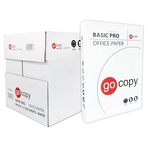 gocopy 2.500 Blatt Kopierpapier BASIC PRO 80 DIN A4 holzfrei weiß FSC EU-ECOLABEL von gocopy