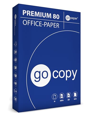 gocopy 500 Blatt Kopierpapier PREMIUM 80 DIN A4 holzfrei weiß FSC EU-ECOLABEL von gocopy