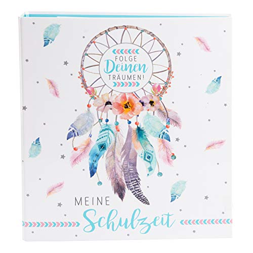 Goldbuch Schulzeit Sammelordner DIN A4, Schulordner Motiv Traumfänger, Rückenbreite 5 cm, Motivordner mit Kunstdruck, Ordner mit 4 Trennblättern, Multifunktionsordner ca. 28,5 x 32 x 5 cm, Papier von goldbuch