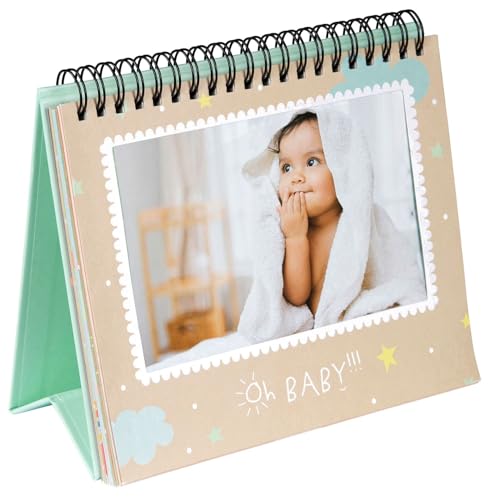 goldbuch 46 022 Flip-Rahmen Oh Baby, Bilderrahmen mit 12 illustrierten Passepartouts für 12 Fotos 10 x 15 cm zum Einstecken, Wechselrahmen 18 x 16,5 x 2,5 cm, Klapprahmen, Tischaufsteller, bunt goldbuch 46 022 Flip-Rahmen Oh Baby, Bilderrahmen mit 12 illustrierten Passepartouts für 12 Fotos 10 x 15 cm zum Einstecken, Wechselrahmen 18 x 16,5 x 2,5 cm, Klapprahmen, Tischaufsteller, bunt von goldbuch