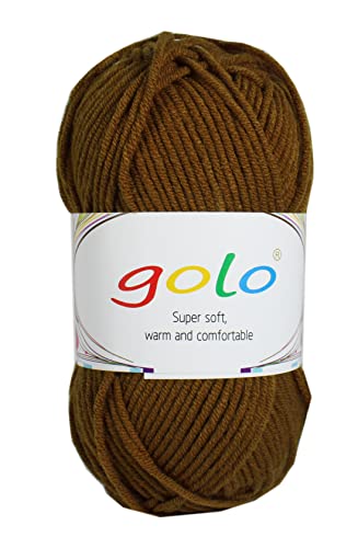 Garn für Handstricken Acrylgarn 50g Häkelgarn Acrylgarn für Häkeln von golo