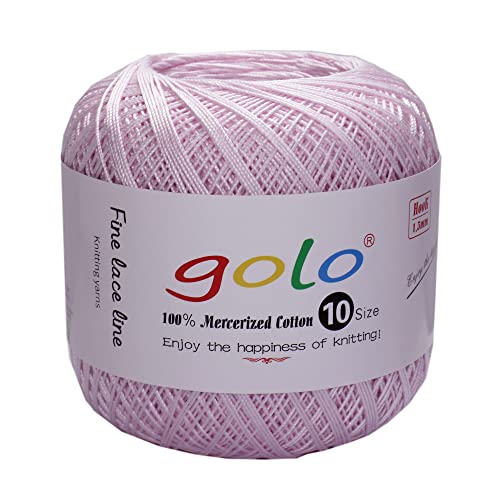 golo Häkelgarn stärke 10 Garn häkeln Gewinde häkeln Pink 608 von golo