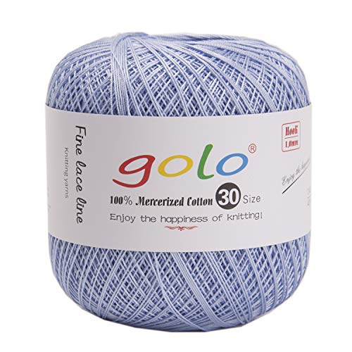 golo Häkelgarn Häkelgarn zum Handstricken Himmelblau Garn 3840 von golo