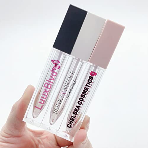 100 Stück transparente Lipgloss-Etiketten, personalisierbar, Lippenbalsam-Etiketten, individuelle transparente Aufkleber-Etiketten, Lipgloss-Etiketten, personalisierbar für Röhren (30 x 15 mm) von gors