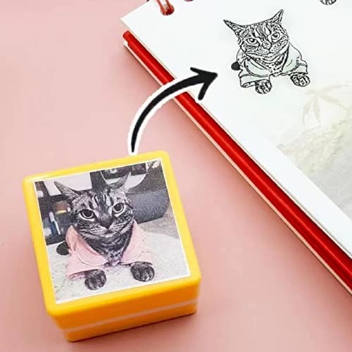 gors Personalisierter HaustierStempel, HundeporträtBenutzerdefinierter Stempel, Gesichtsstempel, individuelles Haustiergesicht, Geschenkidee, Tierliebhaber, individueller KatzenPortraitTintenstempel von gors