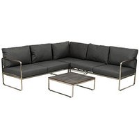 greemotion Loungegruppe Boston anthrazit, silber Metall, 15-teilig von greemotion