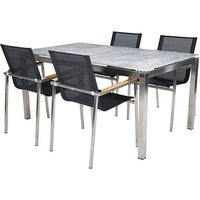 greemotion Sitzgruppe Sydney, silber Textilene, Metall, 5-teilig von greemotion