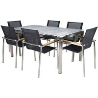 greemotion Sitzgruppe Sydney, silber Textilene, Metall, 7-teilig von greemotion