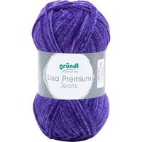 Gründl Wolle "Lisa Premium Jeans" - Violett-Meliert von gründl