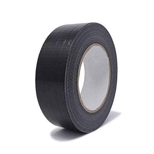 gws Gewebe-Klebeband 1 Rolle Premium Qualität | Naturkautschuk-Panzer-Duct-Tape | von Hand reißbar | Steinband |50 m x 38 mm schwarz von gws