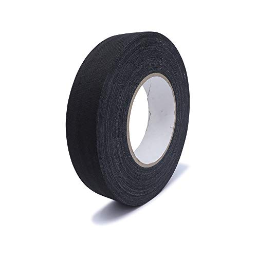 gws Griffband, eine Rolle Klebeband aus besonders reißfesten Zellwollgewebe und hochwertigen Kautschukkleber, besonders flexibel und geschmeidig 50 m x 25 mm, schwarz von gws