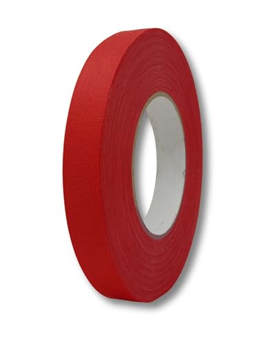 gws Grip- Gewebeband | Klebeband aus besonders reißfesten Zellwollgewebe und hochwertigen Kautschukkleber | besonders flexibel und geschmeidig (rot, 19 mm) von gws