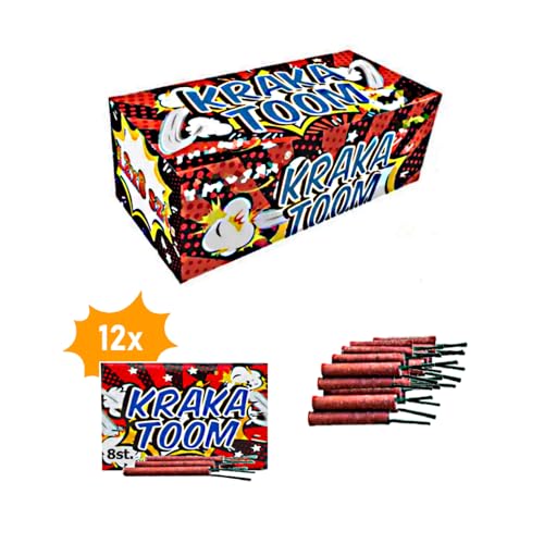 h2i Kraka Toom - Minikracher | 96 Stück Sticker | Party Spaß für Klein & Groß | Kinder & Jugendfeuerwerk | Ganzjahresfeuerwerk - Kategorie F1 von h2i