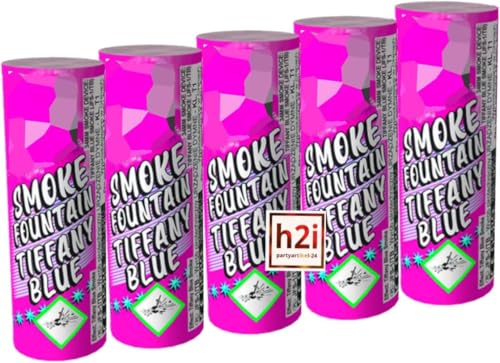 h2i Rauch Vulkan Fontäne | 5 Stück | Pink | Time 45 sek | Smoke Tube Rauchfackel Rauchtopf Rauchgenerator Rauchbombe mit dichtem kräftigem Rauch |P4| Ganzjahresfeuerwerk Kat T1/F1 von h2i