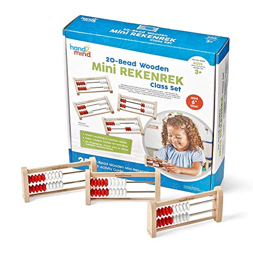 Learning Resources 93429 Rekenrek Mini 20 Perlen Holzperlen Klasse Set, Aus Holz, 0 von hand2mind