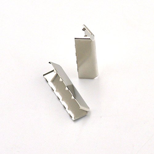 hanhanlop 10 50 PCS 19 mm 25 mm 32 mm 38 mm Gürtel Ende Spitze Schnalle für Baumwolle Gurtband, Tag Bag Nickel, 32mm(1 1/4") von hanhanlop