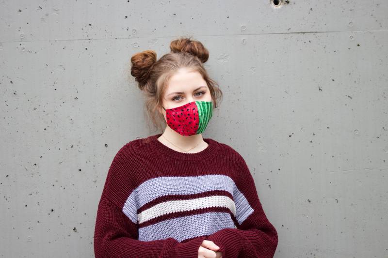 staubmaske Für Festivals Wassermelone Baumwolle - Hannisch von hannisch