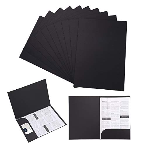 Präsentationsmappe A4 Dokumentenmappe 10 Stück Ordnungsmappe Pappe Ordnermappe Kraftpapier Aktenordner Set Ringordner Papier Aktenmappe Dokumente Projektmappe Arbeitsmappe für Büro Schule Uni Business von haozaikeji