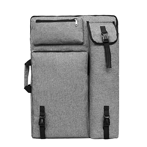 Rucksack A3 Zeichenbrett Groß Tragetasche mit Schultergurt Transporttasche Multifunktional Tasche Zeichenplatten Tragbar Transportmappe 65x47 cm Wasserdicht Zeichenplattentasche für Skizze Künstler von haozaikeji