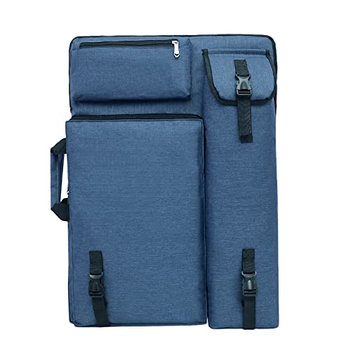 Rucksack A3 Zeichenbrett Groß Tragetasche mit Schultergurt Transporttasche Multifunktional Tasche Zeichenplatten Tragbar Transportmappe 65x47 cm Wasserdicht Zeichenplattentasche für Skizze Künstler von haozaikeji