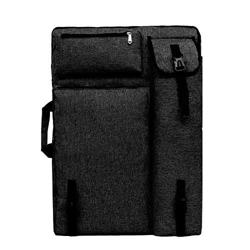 Rucksack A3 Zeichenbrett Groß Tragetasche mit Schultergurt Transporttasche Multifunktional Tasche Zeichenplatten Tragbar Transportmappe 65x47 cm Wasserdicht Zeichenplattentasche für Skizze Künstler von haozaikeji