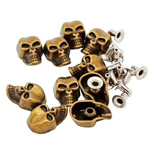harayaa 10 Sätze Schädel Nieten Nieten Rock DIY Spikes Schuhe Taschen Dekor, Bronze, wie beschrieben harayaa 10 Sätze Schädel Nieten Nieten Rock DIY Spikes Schuhe Taschen Dekor, Bronze, wie beschrieben von harayaa