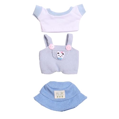 harayaa 15cm 17cm Plüsch Puppe Kleidung Puppe Anzug DIY Puppe Kleidung Puppe T Shirt Overalls Set von harayaa