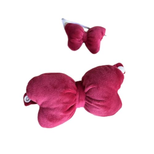 harayaa 2 Stück Puppen Schleifenoberteil Und Stirnband, Miniatur Kleidungszubehör Outfits, Handgefertigte Kleidung für 20 cm Puppen, Rose von harayaa