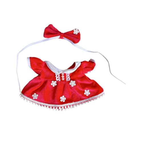 harayaa 20cm Plüsch Puppe Kleid Outifit Dekoration für Kleine Mädchen Geschenk Puppe Kleidung Kleid bis von harayaa