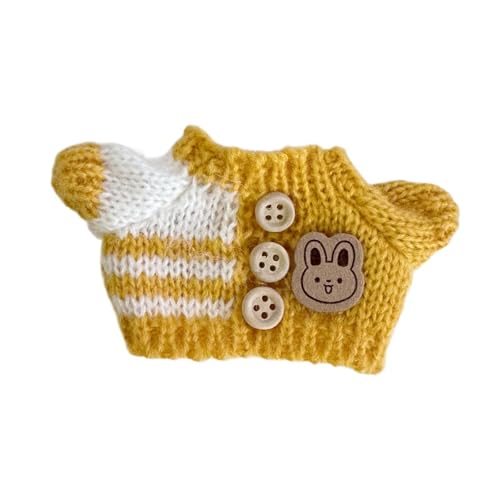 harayaa Kleidung für Puppen, DIY Pullover für Plüschpuppen, Geschenkidee für Kinder, Anziehsachen Zum Selbermachen, Gelb von harayaa