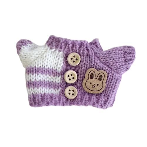 harayaa Kleidung für Puppen, DIY Pullover für Plüschpuppen, Geschenkidee für Kinder, Anziehsachen Zum Selbermachen, Lila von harayaa