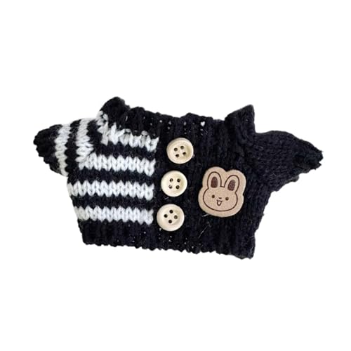 harayaa Kleidung für Puppen, DIY Pullover für Plüschpuppen, Geschenkidee für Kinder, Anziehsachen Zum Selbermachen, Schwarz von harayaa